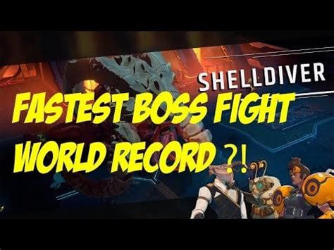 The fastest Shelldiver Boss fight -- The boss fight was just 3min 30sec ...