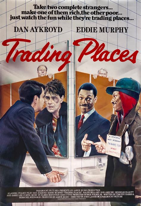 Original Trading Places Movie Poster - Eddie Murphy - Dan Ackroyd ...