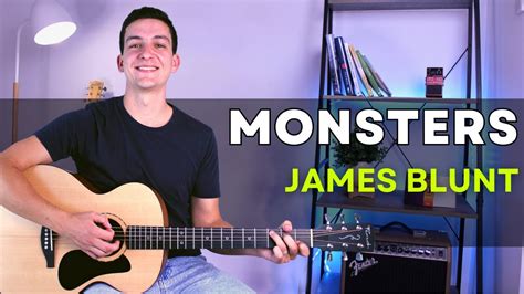 How to Play Monsters (James Blunt) Guitar Lesson with Chords Chords ...