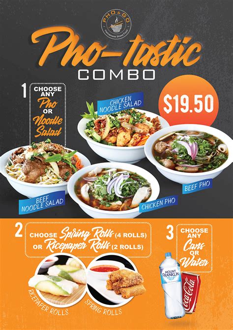 Elegant, Playful, Restaurant Poster Design for Pho and Go Pty Ltd by janiceg | Design #16227472