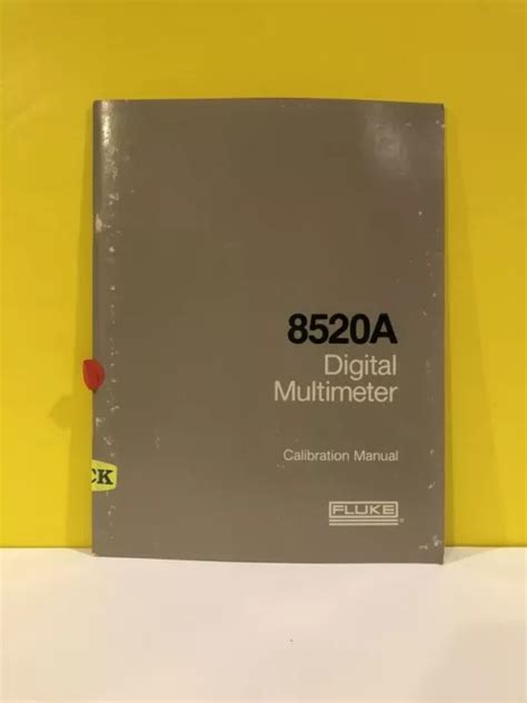 FLUKE 541995 8520A Digital Multimeter Calibration Manual £31.87 ...