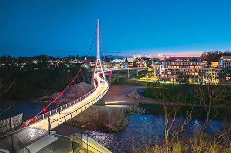 S-shaped pedestrian bridge spans Ohio's Scioto River | Civil ...