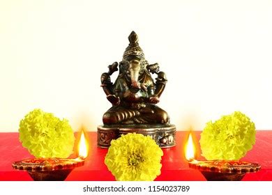 Hindu Religious Ganesh Puja Concept Diwali Stock Photo 1154023789 | Shutterstock