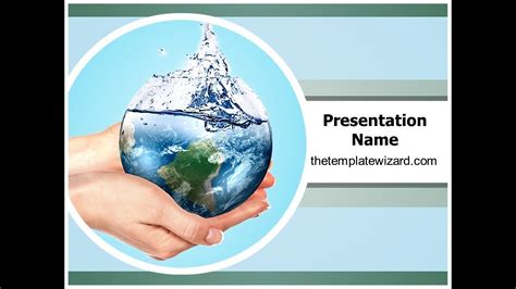 Save Water PowerPoint PPT Presentation Template | thetemplatewizard.com ...