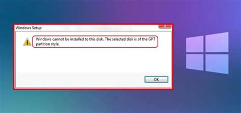 How do I fix the selected disk is of GPT partition style? - LTech