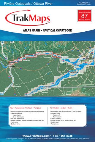 Ottawa River (Ottawa-Carillon) #087 - Waterproof map from TrakMaps ...