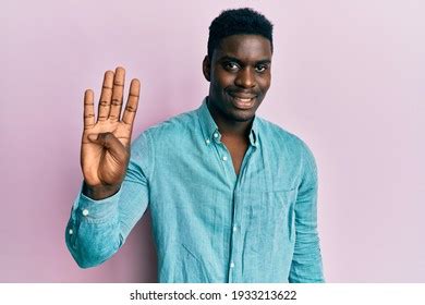 Black Man Hands Stop Five Gesture Stock Photo 2215472283 | Shutterstock