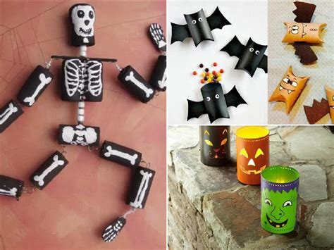 Manualidades de Halloween con rollos de papel higiénico - EspacioHogar.com