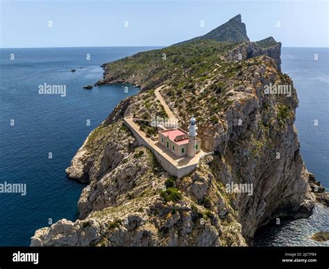 View from above Dragonera Island, Majorca. Parque natural de Sa ...