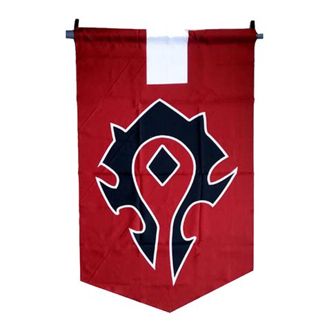 World Warcraft Alliance Horde Banner Flag Dacron Blue Home Cosplay - CosplayWare.com