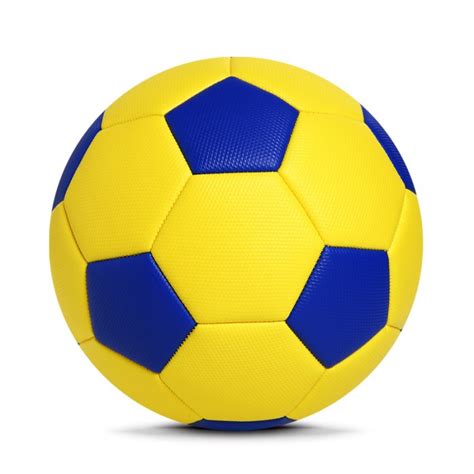 Yellow Roughly Textured PVC Stitched Soccer Football - Victeam Sports