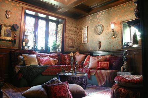 Turkish Room at Greystone Court. | Colourful living room decor, Living room decor, Boho dining room