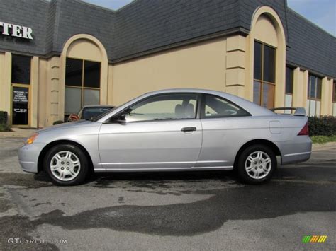 Satin Silver Metallic 2001 Honda Civic LX Coupe Exterior Photo #41056502 | GTCarLot.com