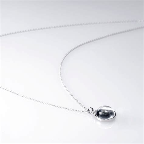 Sterling Silver & Moon Meteorite Lunar Necklace - Space Jewelry Gift ...