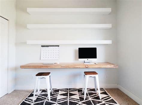 12 DIY Floating Desk Ideas - The Perfect Space Saver