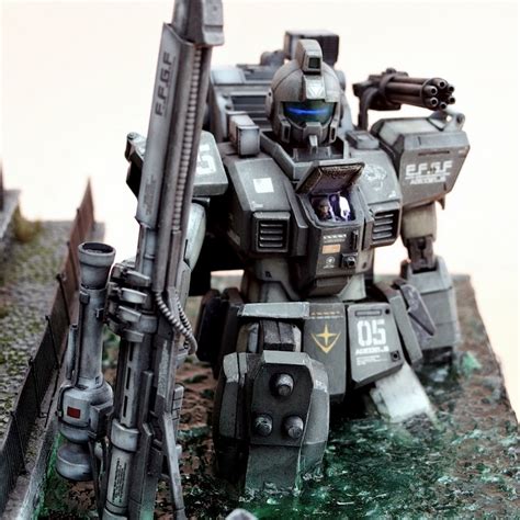 GUNDAM GUY: MG 1/100 Gundam Ground Type Opeation Odessa Counter Attack - Diorama Build