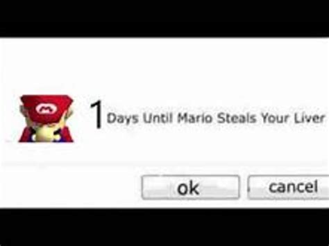 3 days until mario steals your liver Blank Template - Imgflip