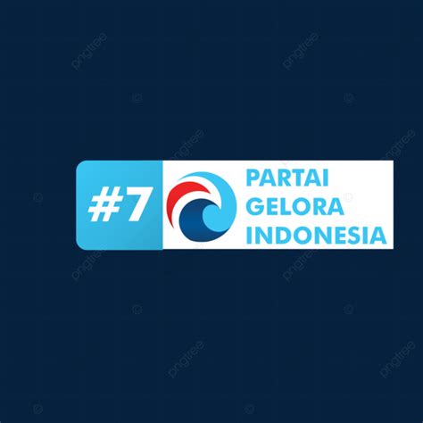 Stiker Logo Partai Gelora Indonesia Nomor Seri 7 Pemilu 2024 Vektor, Pesta Kejayaan Indonesia ...