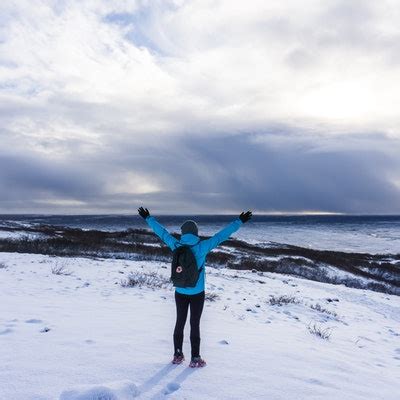 Winter Hike to Svartifoss , Skaftafell, Iceland