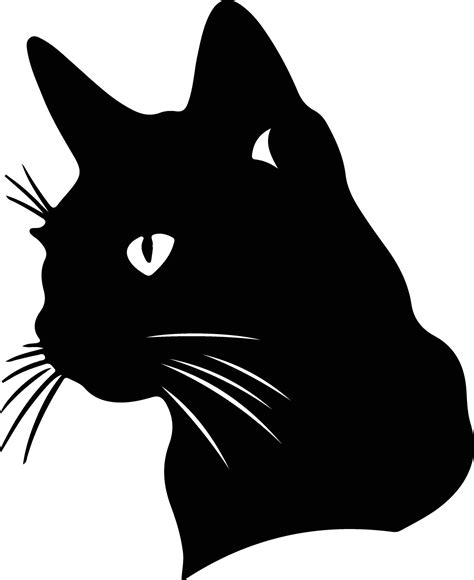 Siamese Cat black silhouette 38496916 Vector Art at Vecteezy