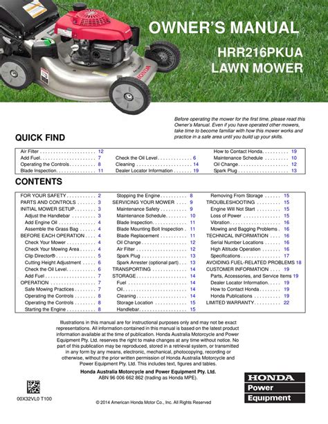 HONDA HRR216PKUA OWNER'S MANUAL Pdf Download | ManualsLib