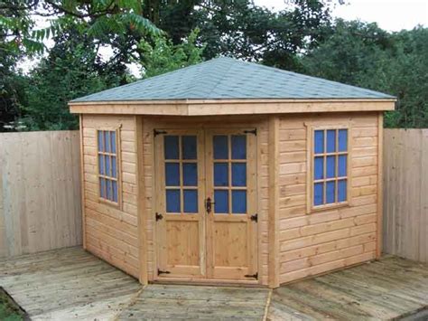 5 corner summerhouse - Google Search | Backyard sheds, Wood shed plans, Shed design