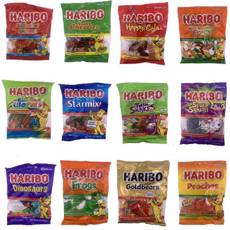 Buy Haribo Gummy Bears Bulk Gummy Candy Variety Pack- 12 Bags of Haribo ...