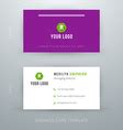 Modern simple business card template Royalty Free Vector