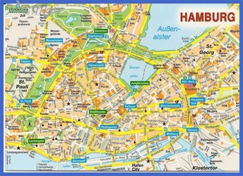 Hamburg Subway Map - ToursMaps.com