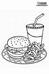 Food Coloring Pages sketch template