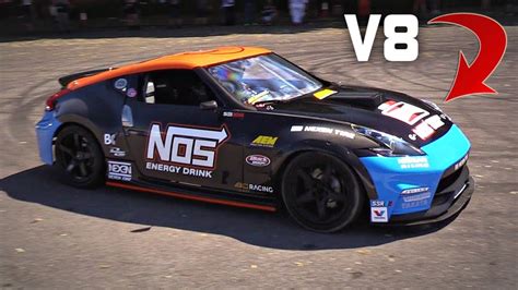 Nissan 370Z MONSTER with PICKUP TRUCK V8 Engine SWAP & Sequential Gearbox 💥 DAT SOUND 💥 - YouTube