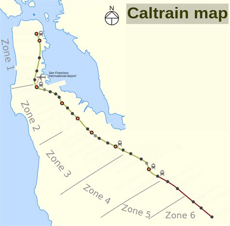 Caltrain on a Map Quiz - By quicksilver_042