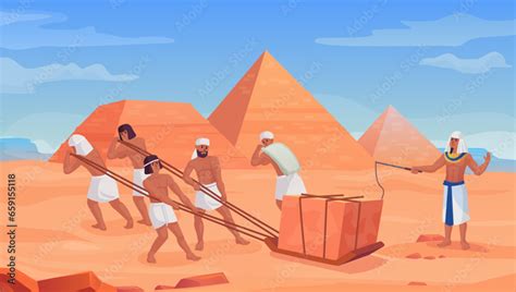 Egyptian building pyramids. Ancient construction pyramid slavery work, egypt slave labor, old ...