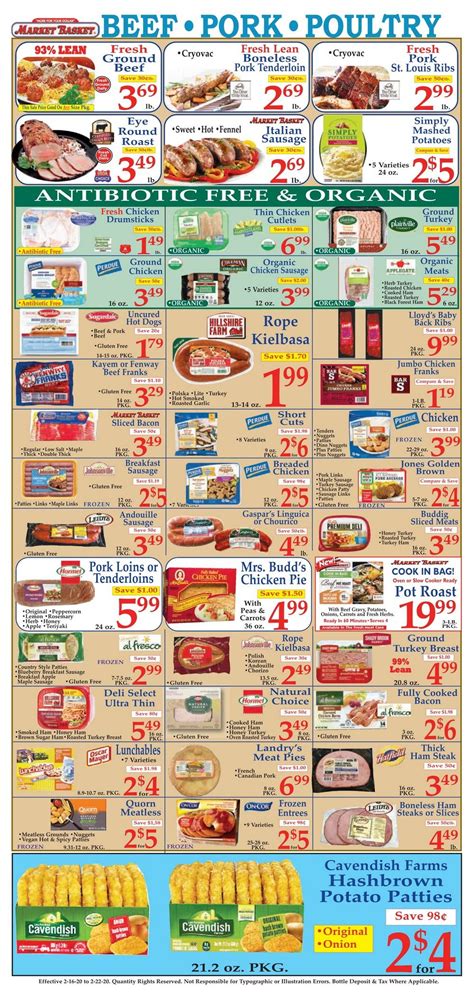 Market Basket Weekly Flyer Feb 16 – Feb 22, 2020