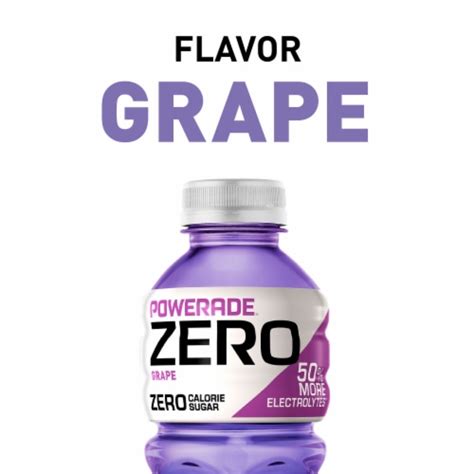 Powerade® Zero Sugar Purple Grape Sports Drink Multipack Bottles, 8 ...