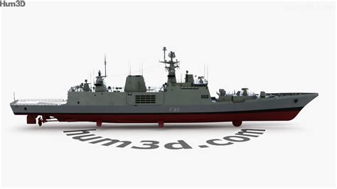 360 view of Shivalik-class frigate 3D model - 3DModels store