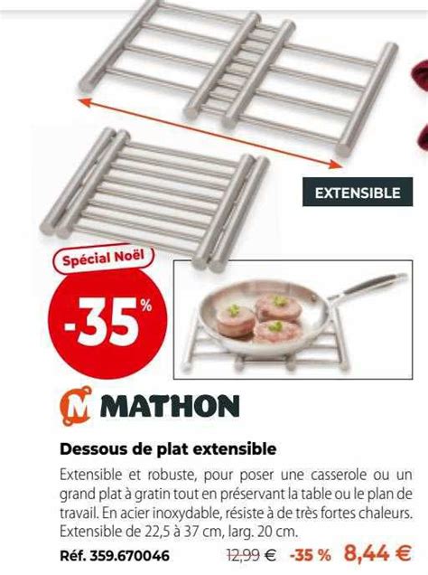 Promo Dessous De Plat Extensible Mathon chez Mathon - iCatalogue.fr