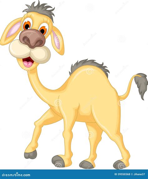 Cute Camel Cartoon Character With Winning Cup Stock Illustration ...