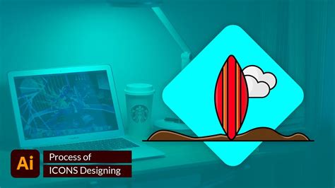 Process of Icon Designing in illustrator | icons design tutorial ...