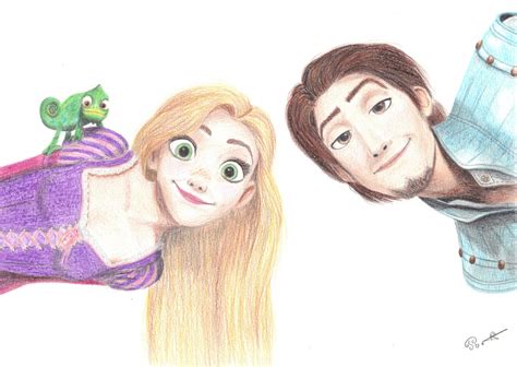 Rapunzel and Flynn Rider by one-film-one-drawing on DeviantArt