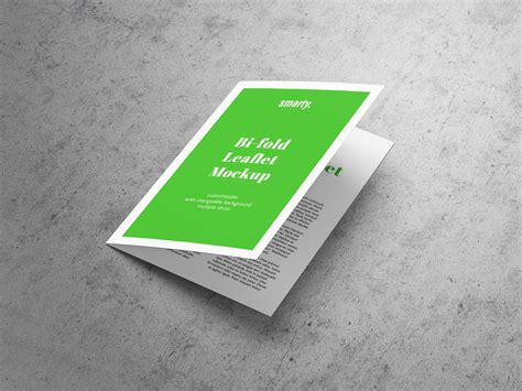 A5 Bi-Fold Brochure / Leaflet Mockup | Free PSD Templates