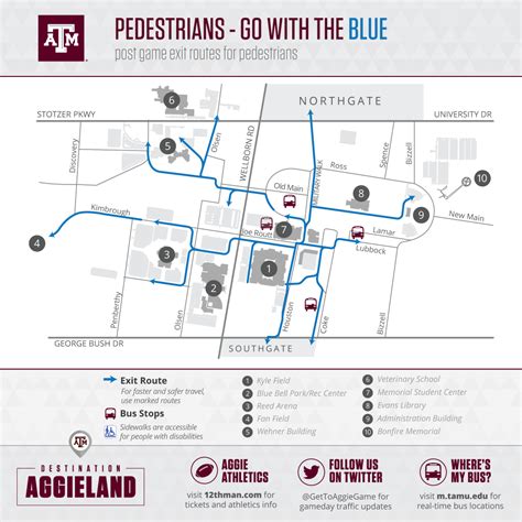 Campus Map | Texas A&m University Visitor Guide - Texas A&m Parking Map - Printable Maps