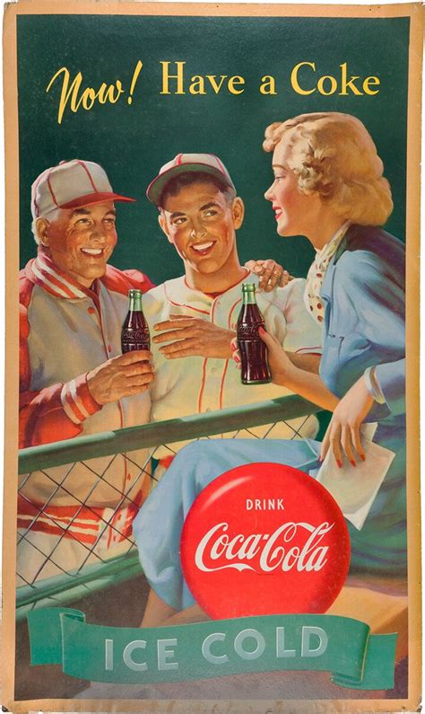 Coke Baseball Vintage Advertising Poster — MUSEUM OUTLETS | Coca cola ...