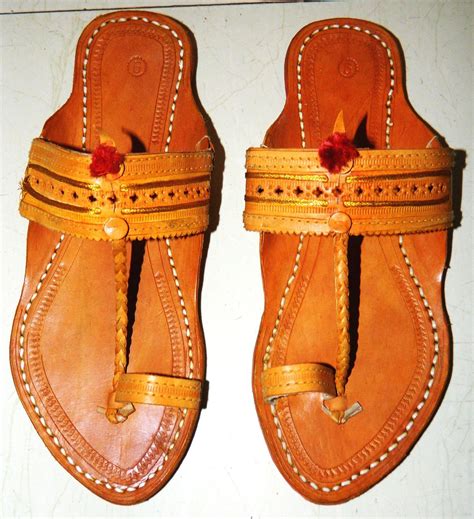 Kolhapuri chappals are Indian hand-crafted leather slippers that are locally tanned using ...