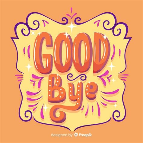 Free Vector | Goodbye sparkling background