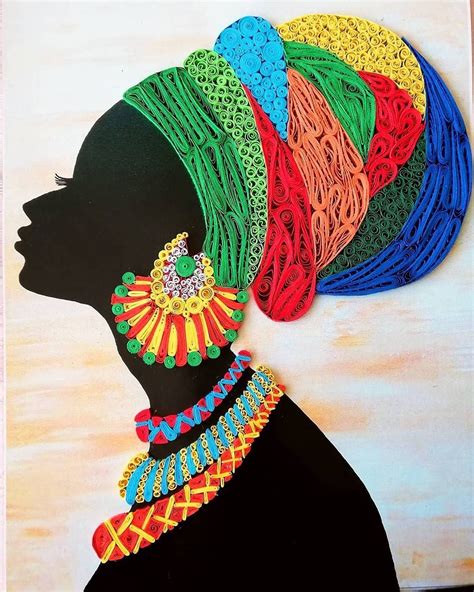 Download African Paper Art Wallpaper | Wallpapers.com Arte Quilling ...