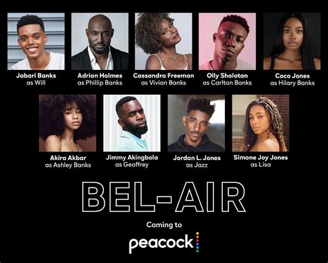 Peacock Announces Main Cast For Bel-Air Drama Series — BlackFilmandTV.com