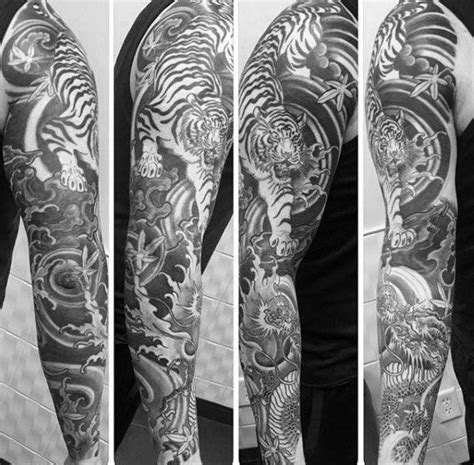 40 Tiger Dragon Tattoo Designs For Men - Manly Ink Ideas | Dragon ...