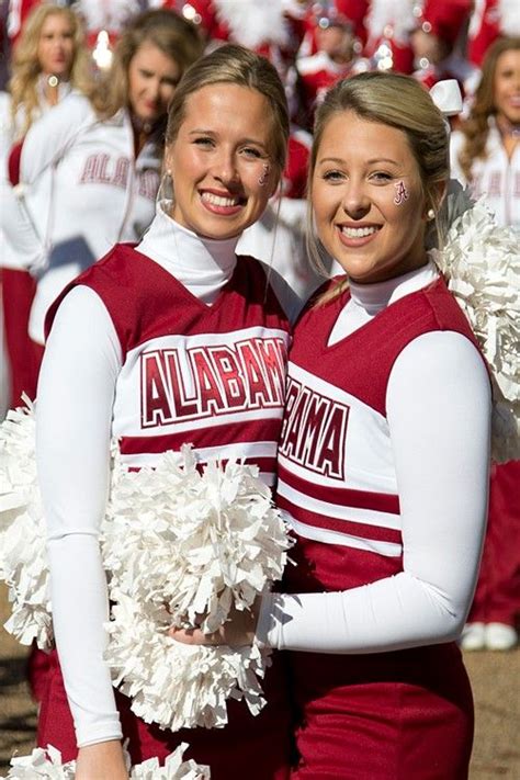 University of Alabama Crimson Tide Cheerleaders | Alabama football roll tide, Alabama tide ...