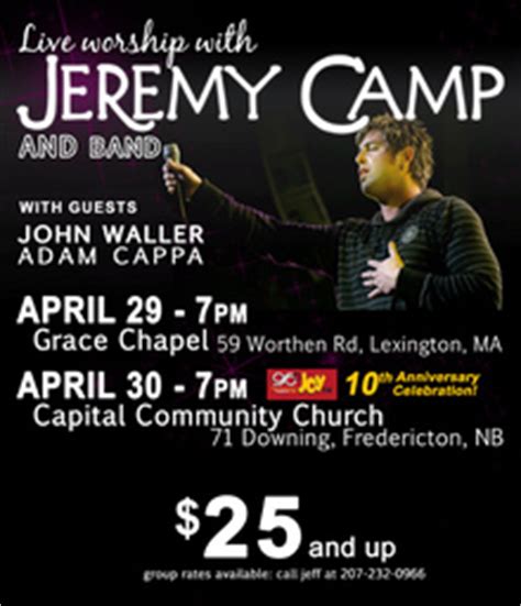 Jeremy Camp Tickets, Tour Dates & Concerts 2025 & 2024 – Songkick